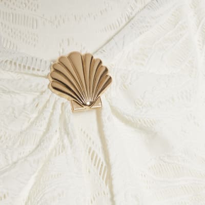 White Textured Sarong