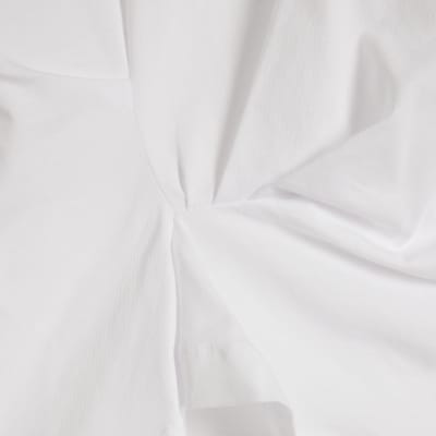 White Twist Hem T-Shirt