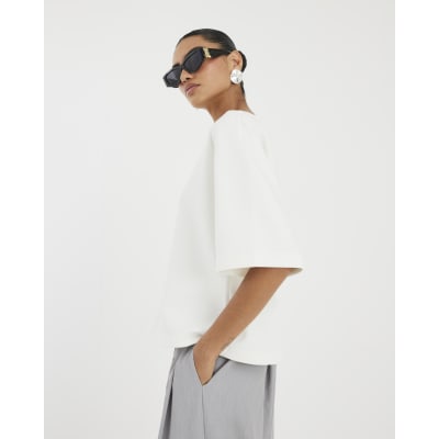 White V Neck T-Shirt