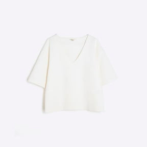 White V Neck T-Shirt