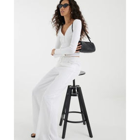White Wide Leg Pyjama Jeans
