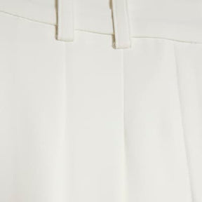 White Wide Leg Trousers