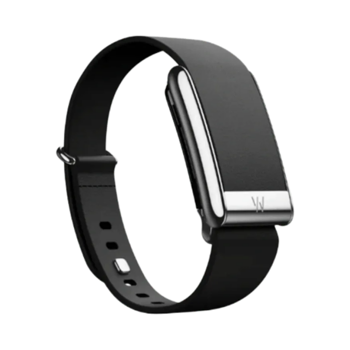 Whoop 5.0 Leatherluxe Tapered Black with Titanium Band (12 Month Peak Subscription Included)
