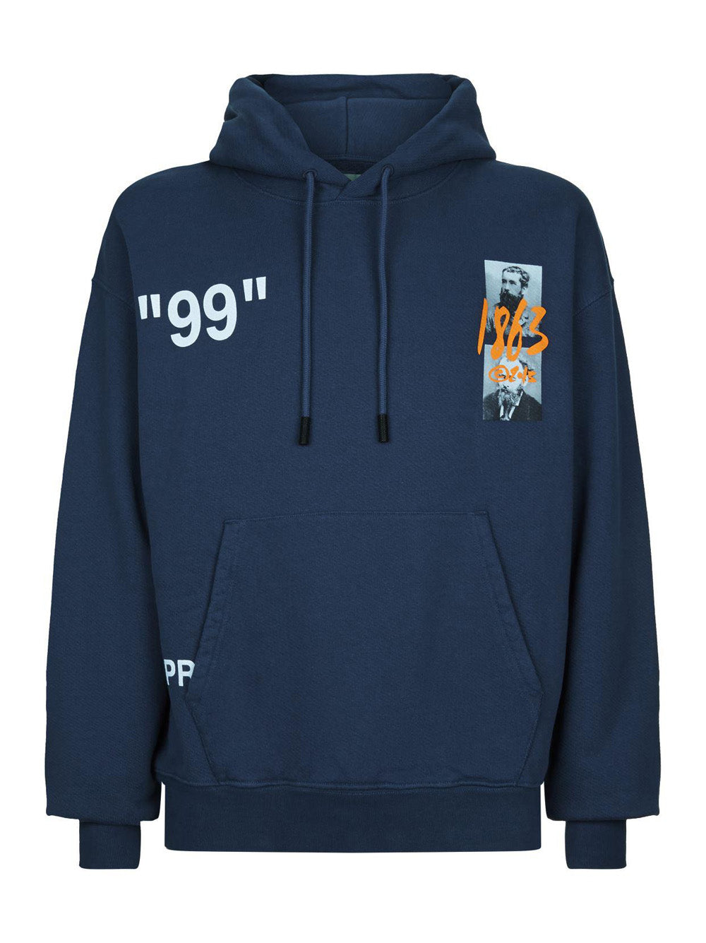 Off-White Impressionism 99 Hoodie in Navy