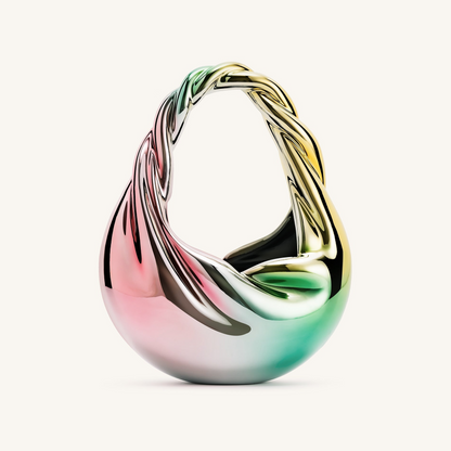 Willow Twist Crescent Top Handle Bag - Multicolor