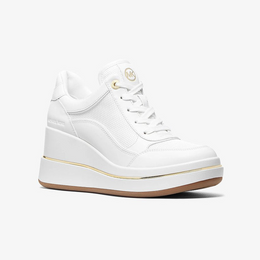 Emmy Leather and Mesh Wedge Trainer