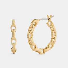 Linked C Small Hoop Earrings
