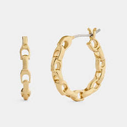 Linked C Small Hoop Earrings