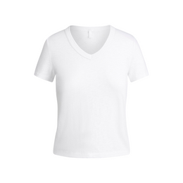 WORN IN JERSEY BABY V NECK TEE | SNOW