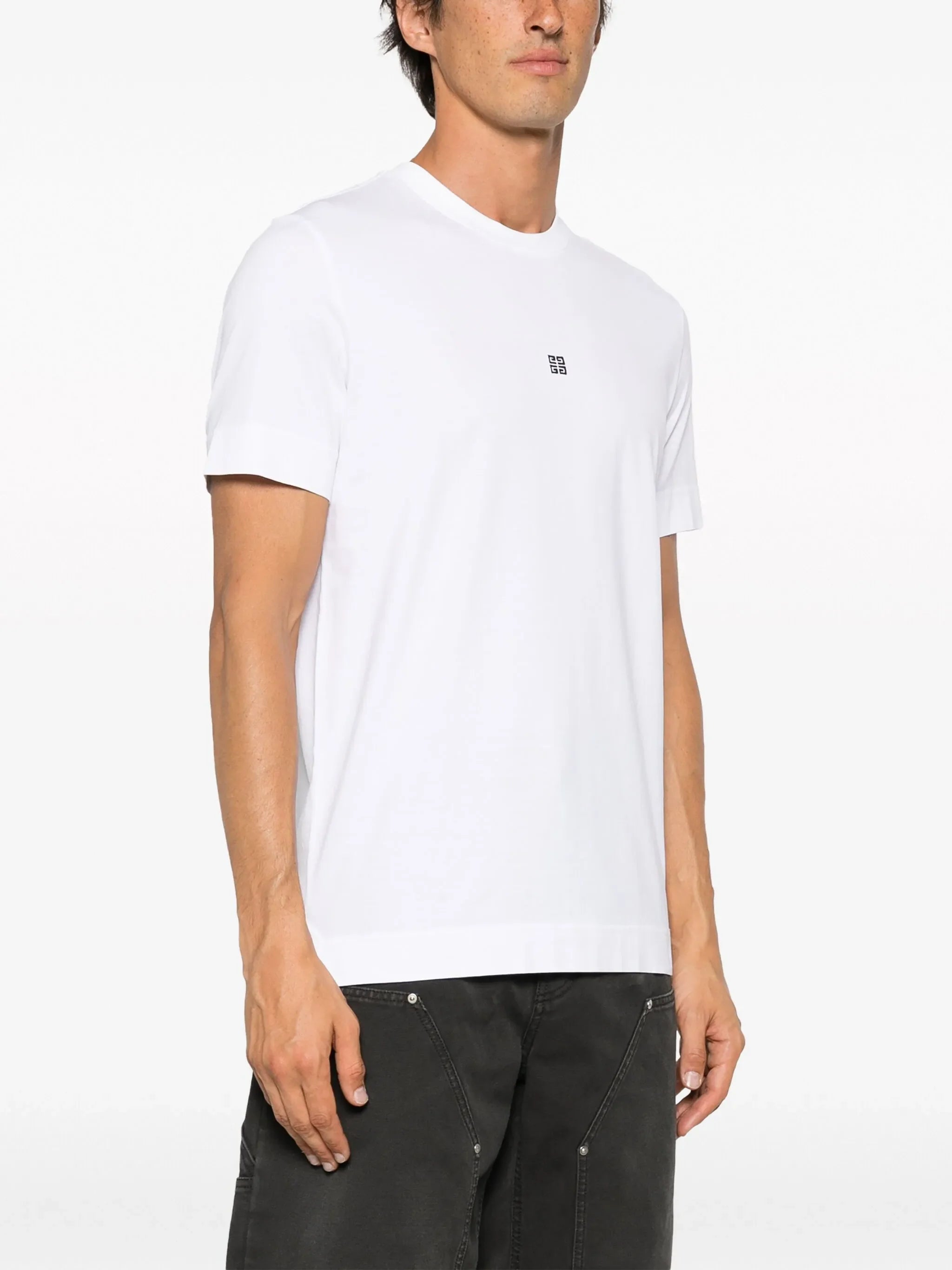 Givenchy Small 4G Embroidered Logo T-Shirt in White