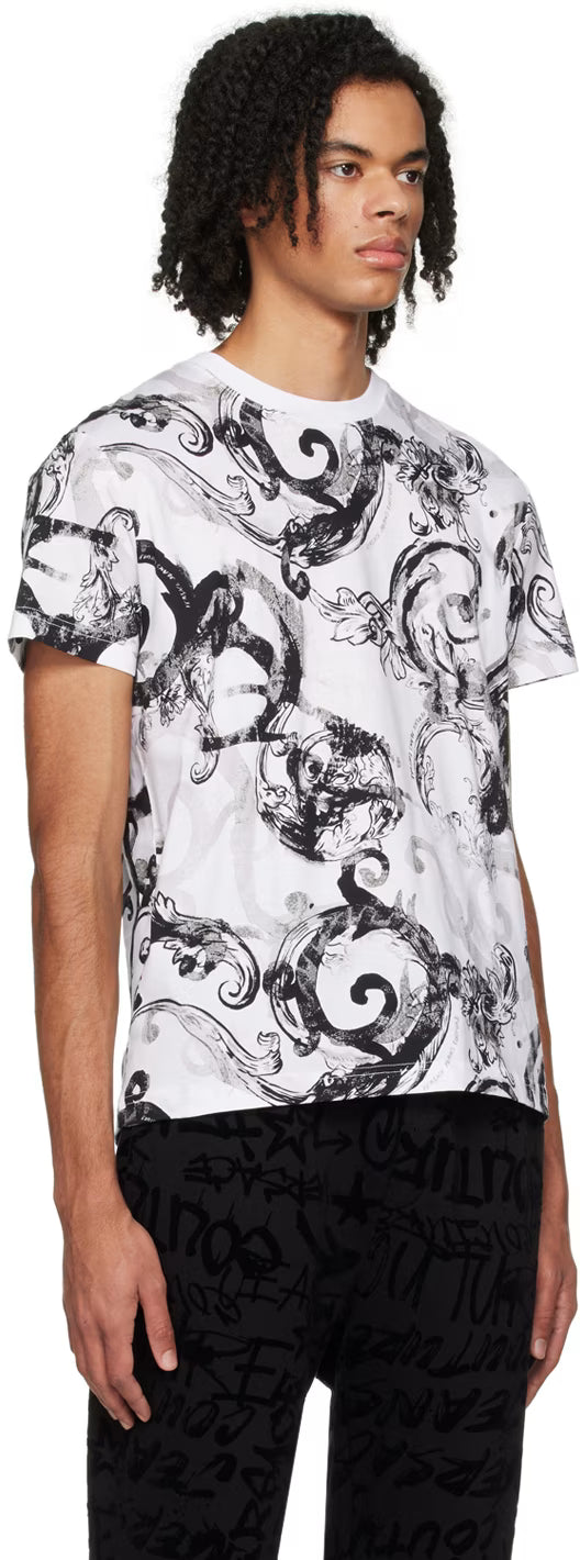 White Watercolor Couture T-Shirt