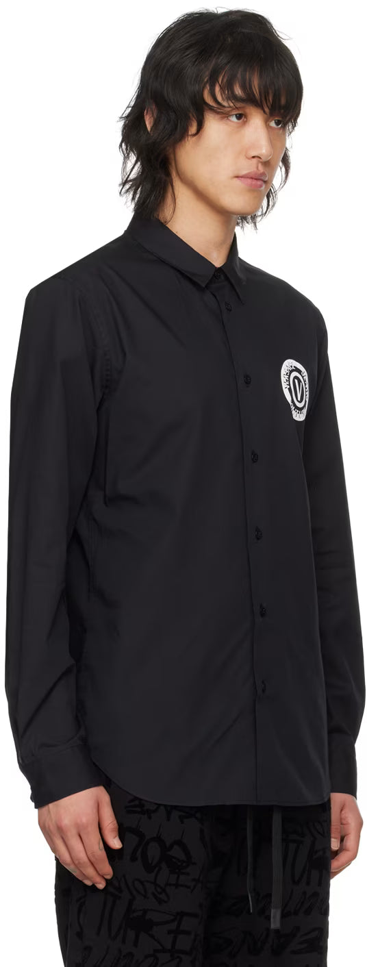Black V-Emblem Shirt