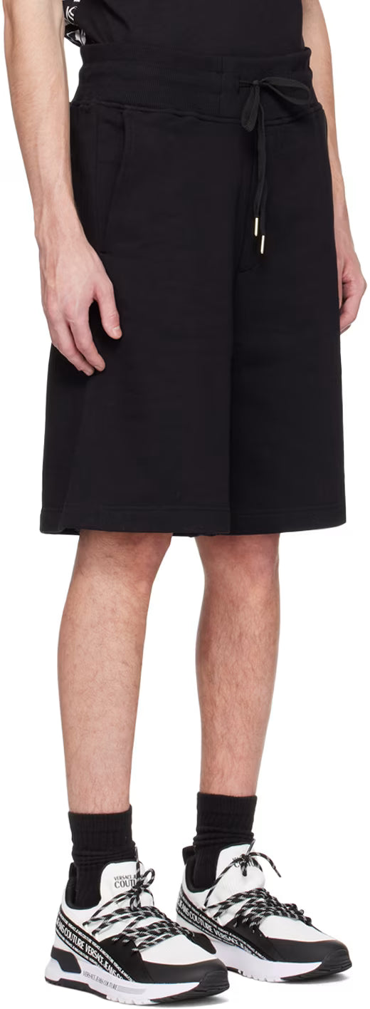 Black Printed Shorts