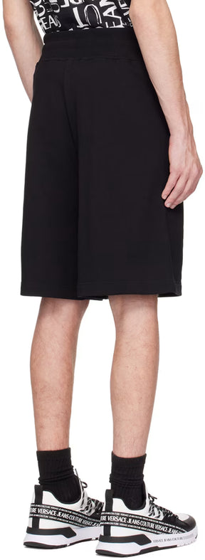 Black Printed Shorts