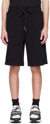 Black Printed Shorts