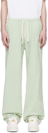 Green Embroidered Sweatpants