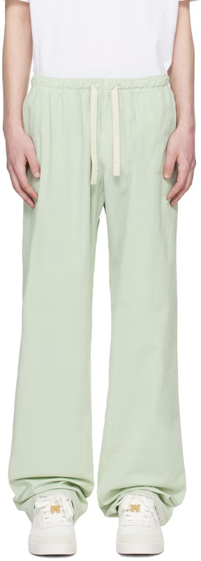 Green Embroidered Sweatpants