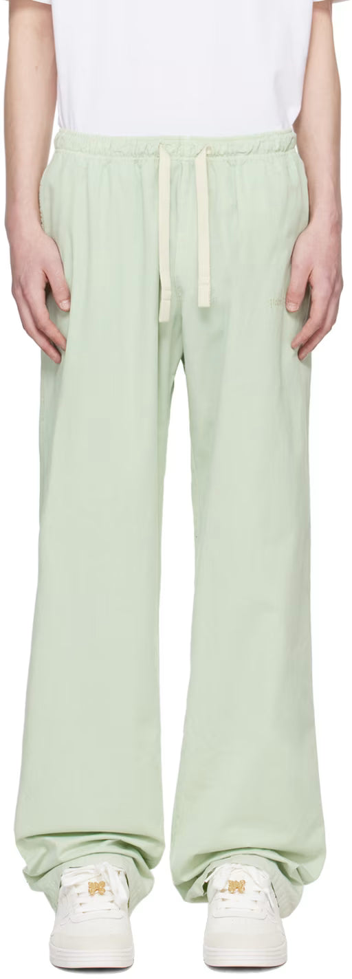Green Embroidered Sweatpants