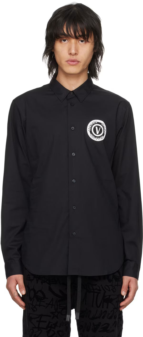 Black V-Emblem Shirt