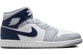 Air Jordan 1 Mid Wolf Grey Midnight Navy