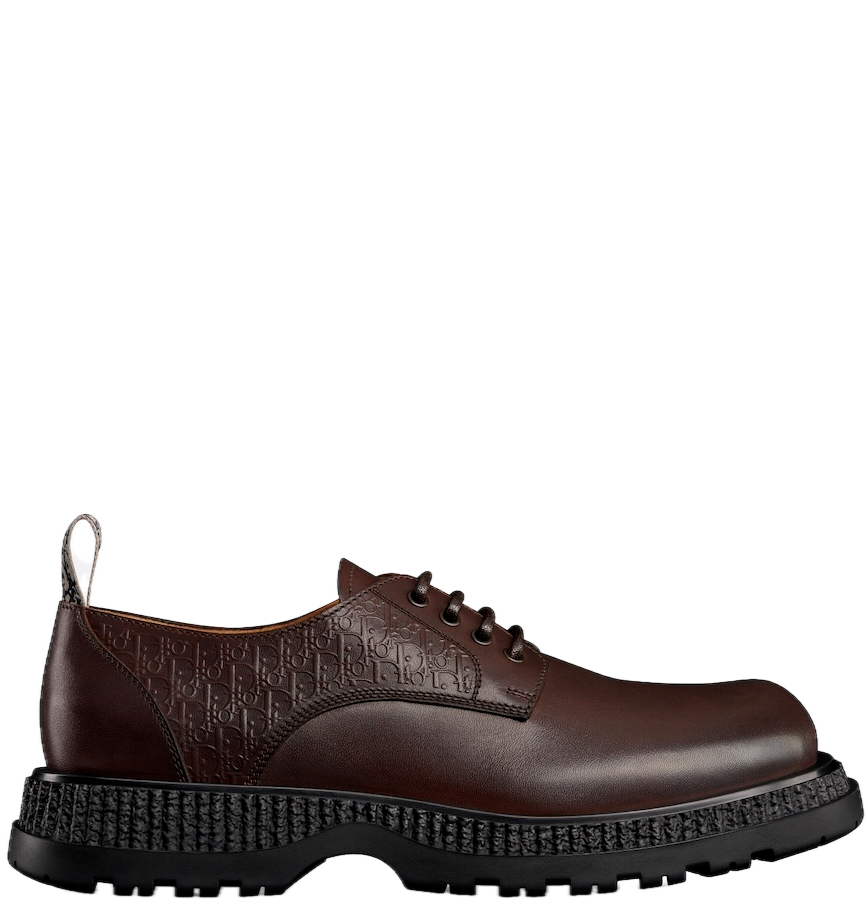 Dior Buffalo Leather Derby Shoes – Brown