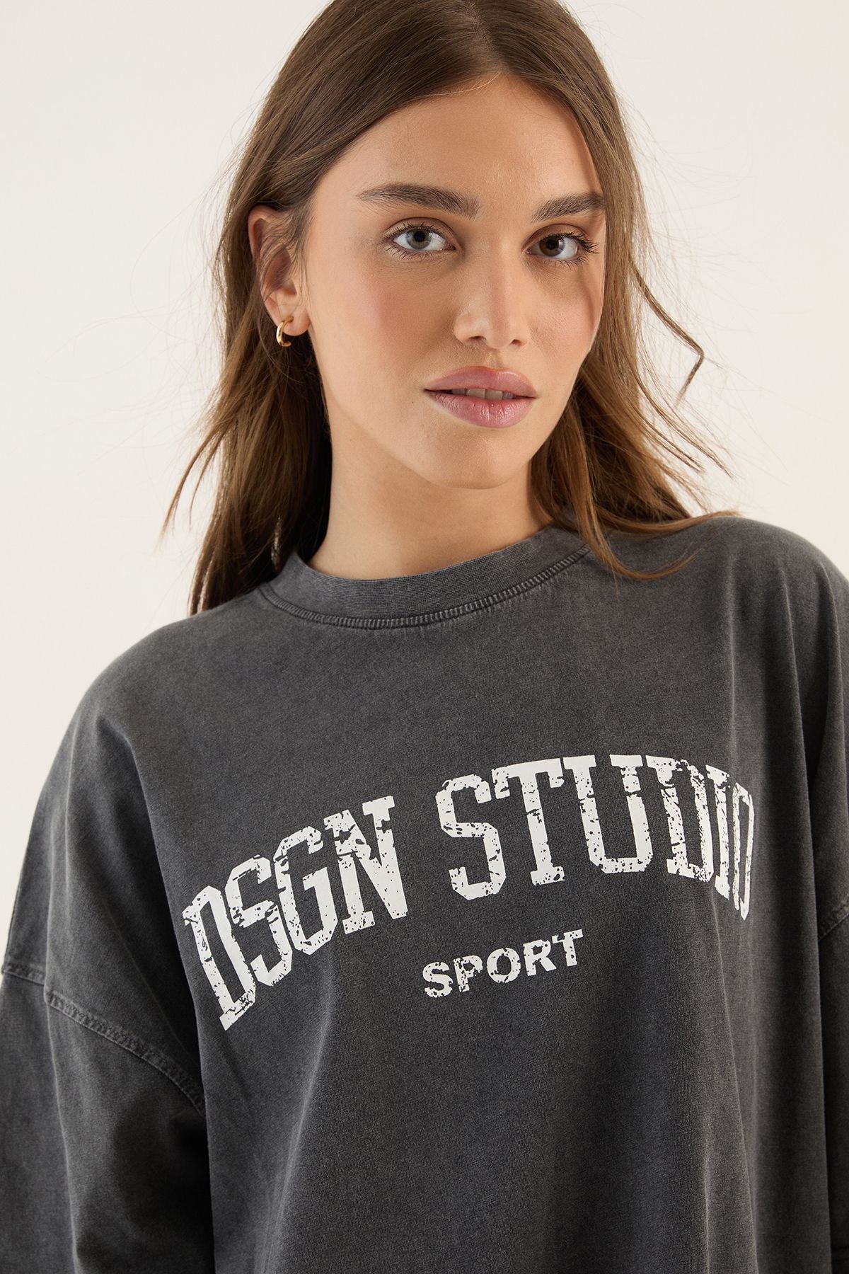 DSGN Studio Collegiate Printed Oversized T-Shirt