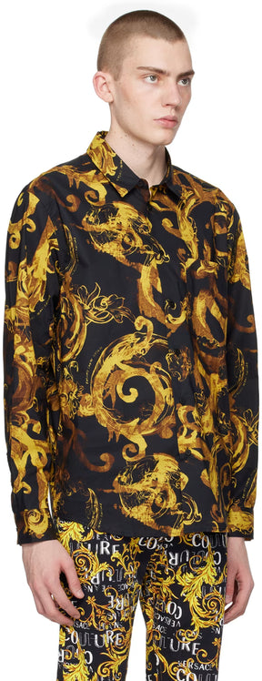 Black Watercolor Couture Shirt
