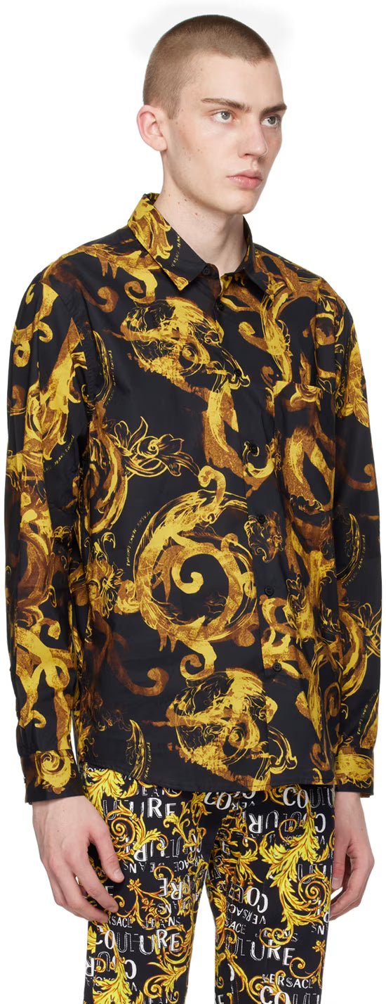 Black Watercolor Couture Shirt