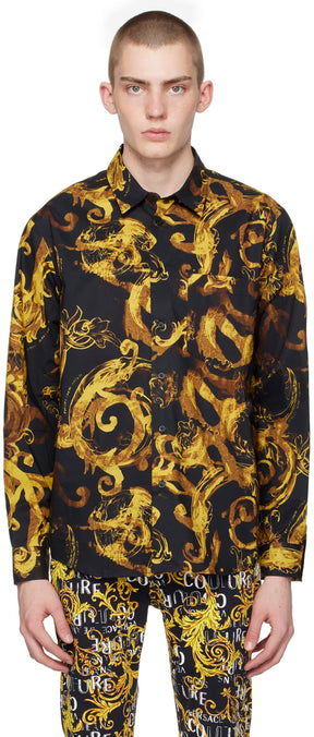 Black Watercolor Couture Shirt