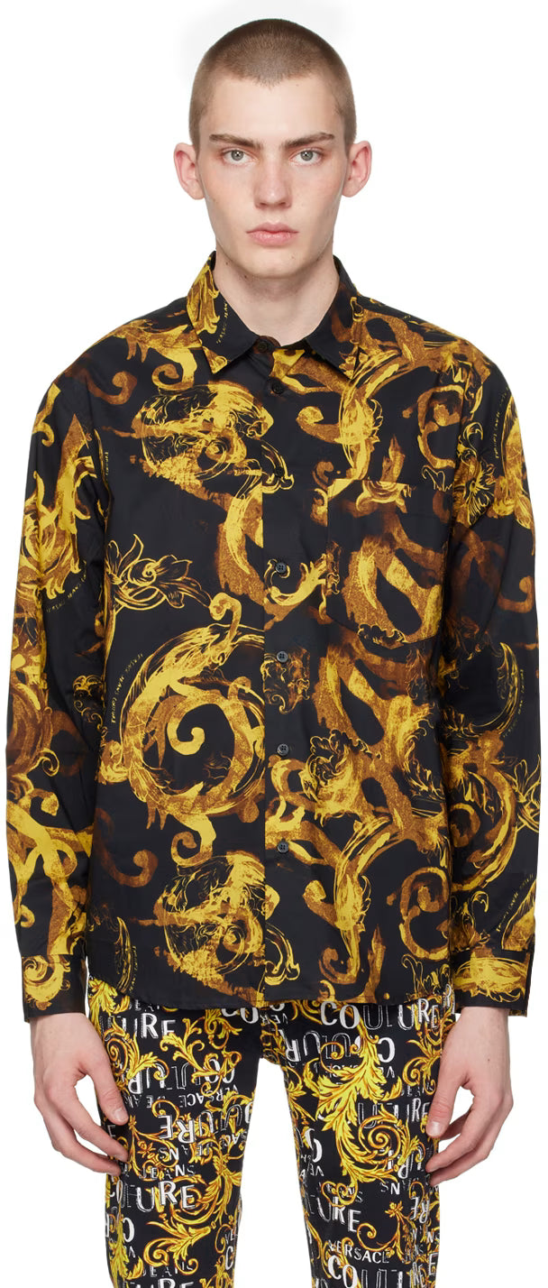 Black Watercolor Couture Shirt