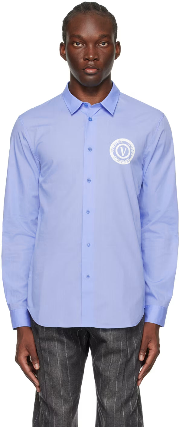 Blue V-Emblem Shirt