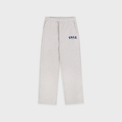 Yale Classic Wide Sweatpant - Heather Gray/Navy