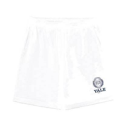 Yale Crest Gym Short - White/Navy