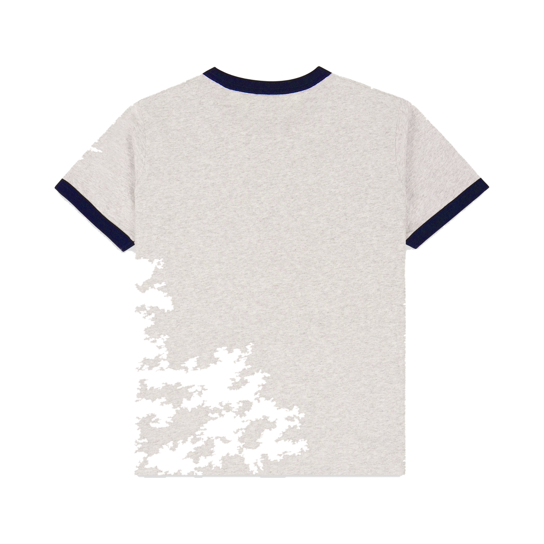 Yale Crest Ringer Tee - Heather Gray/Navy