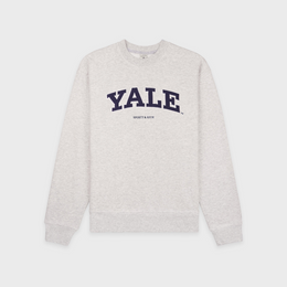 Yale Ivy Crewneck - Heather Gray/Navy