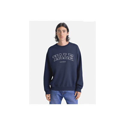 Yale Ivy Crewneck - Navy/White
