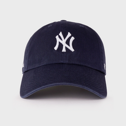 Yankees Serif Hat - Navy/White