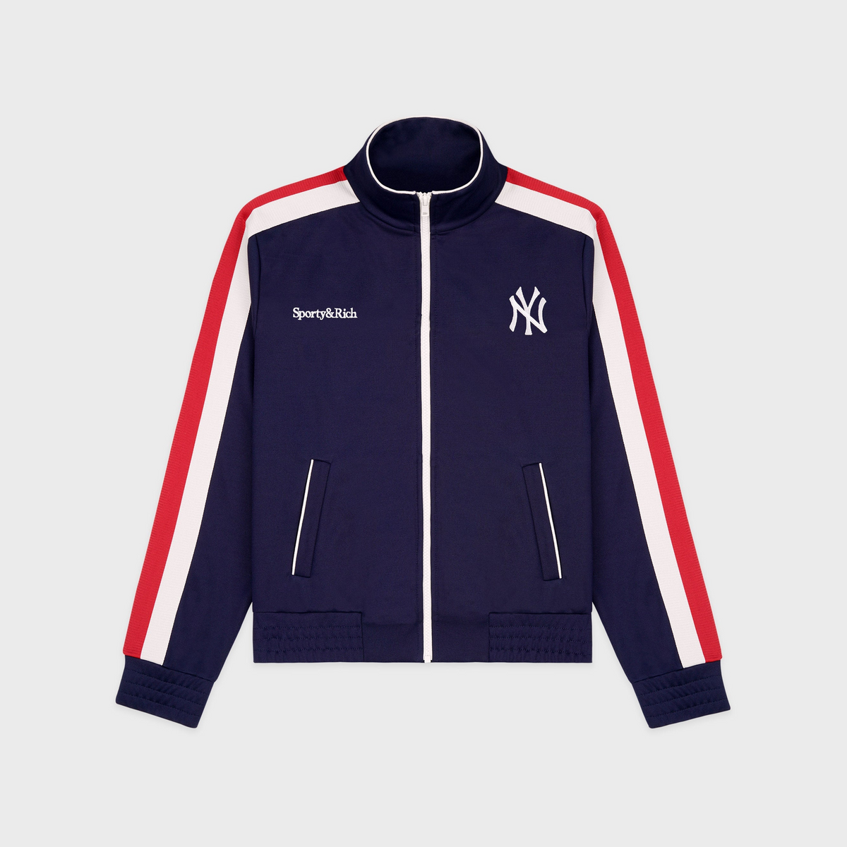 Yankees Serif Track Jacket - Navy/White/Red