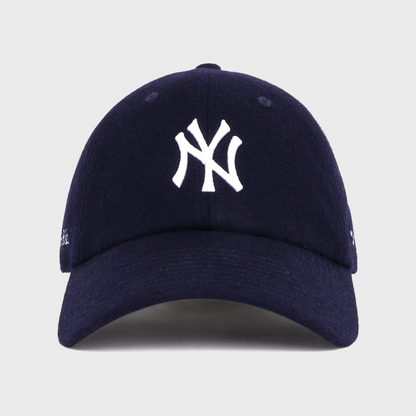 Yankees Serif Wool Hat - Navy/White