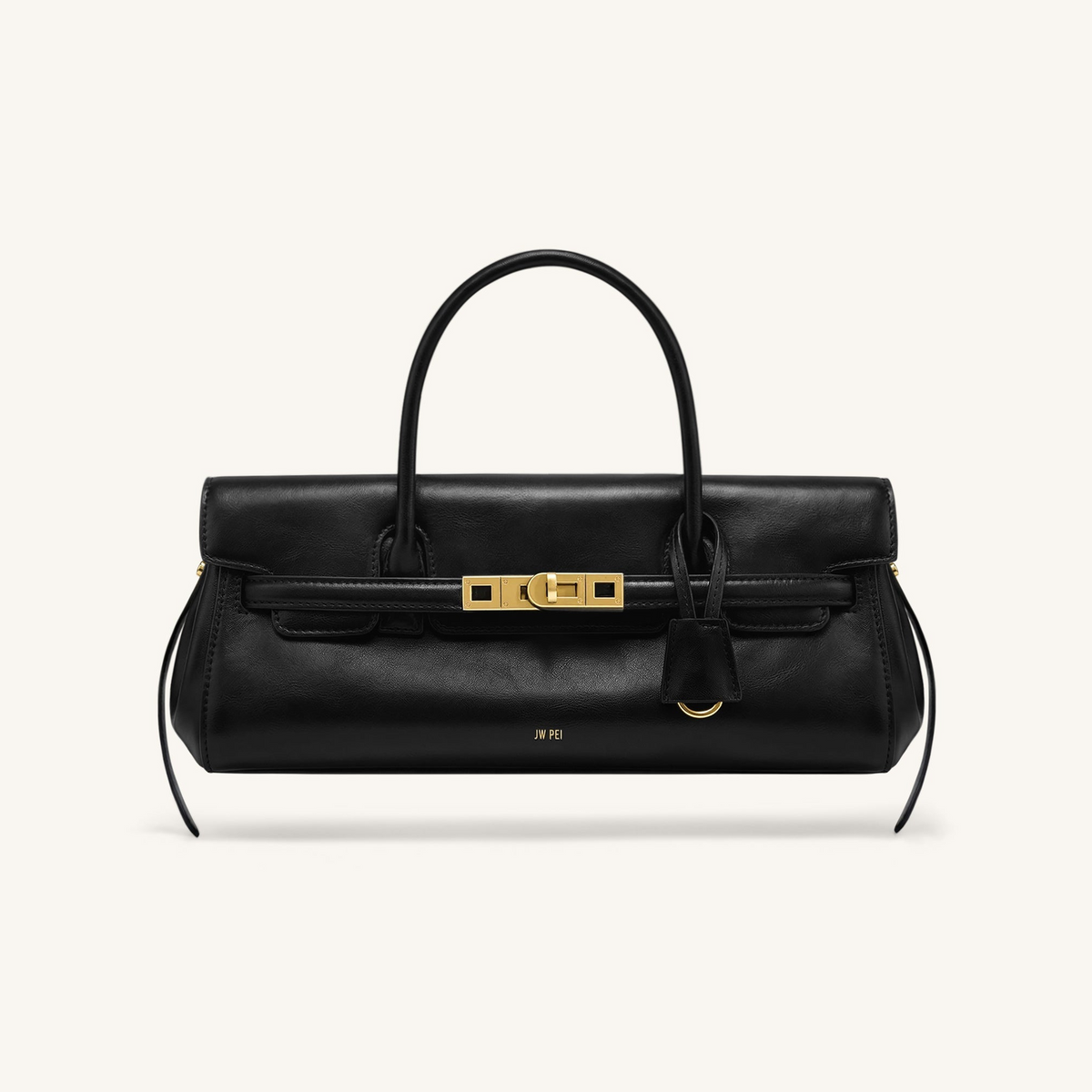 Yara Small Top Handle Shoulder Bag - Black