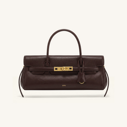 Yara Small Top Handle Shoulder Bag - Deep Coffee