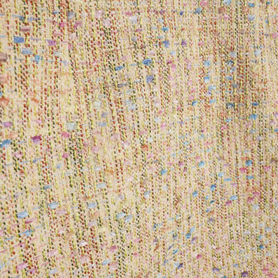 Yellow Boucle Aline Mini Skirt