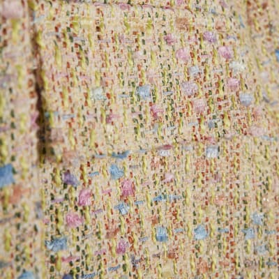 Yellow Boucle Pocket Jacket