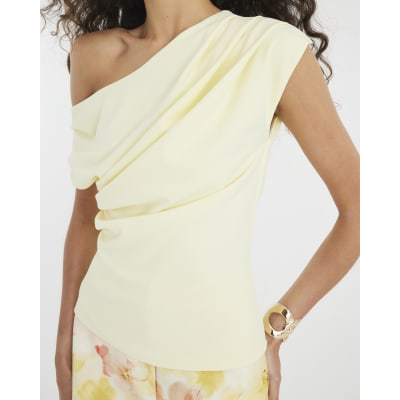 Yellow Draped Top