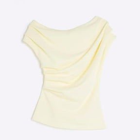 Yellow Draped Top