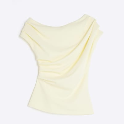 Yellow Draped Top