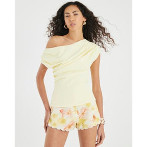 Yellow Draped Top
