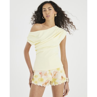 Yellow Draped Top