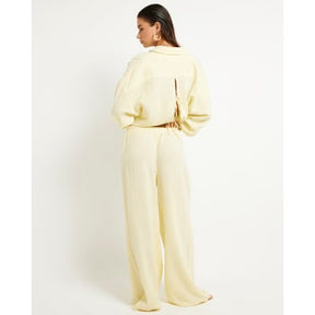 Yellow Drawstring Beach Trousers