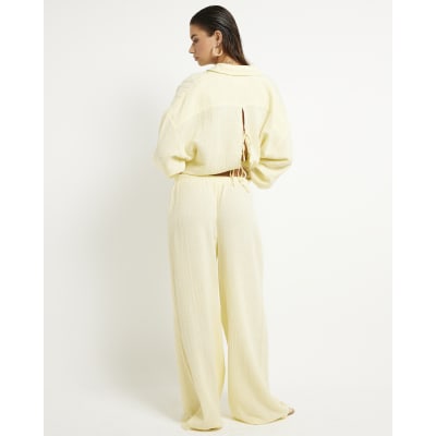 Yellow Drawstring Beach Trousers